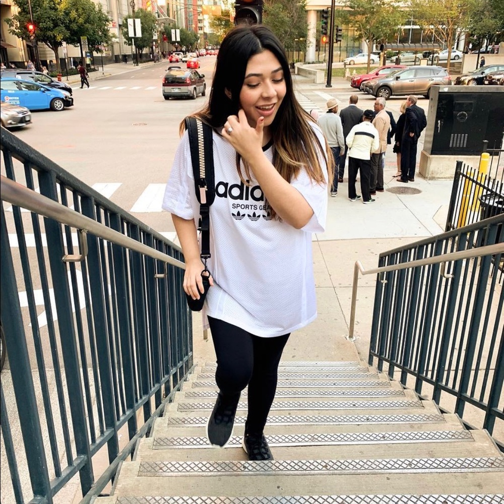 Adidas tee shirt jersey dress